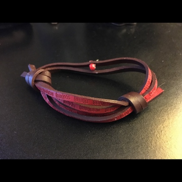 Set of 3 leather bracelets - Picture 3 of 4